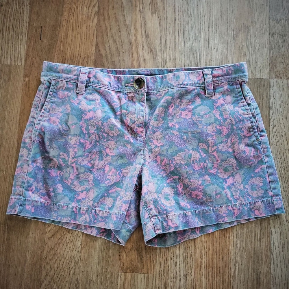 Armani‎ Exchange Womens Shorts Pink Green Floral Print Shorts Size 0